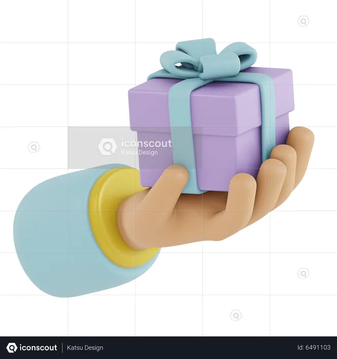 Give Gift Box  3D Icon