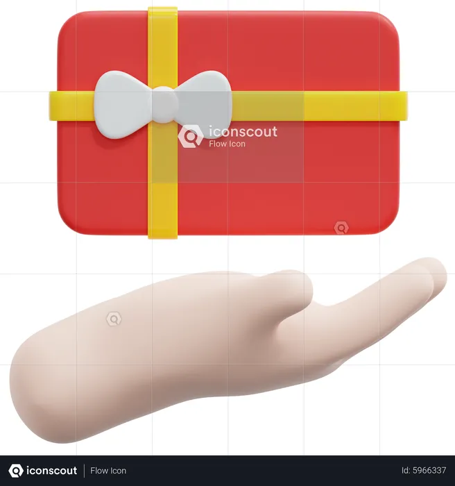 Give Gift Card  3D Icon