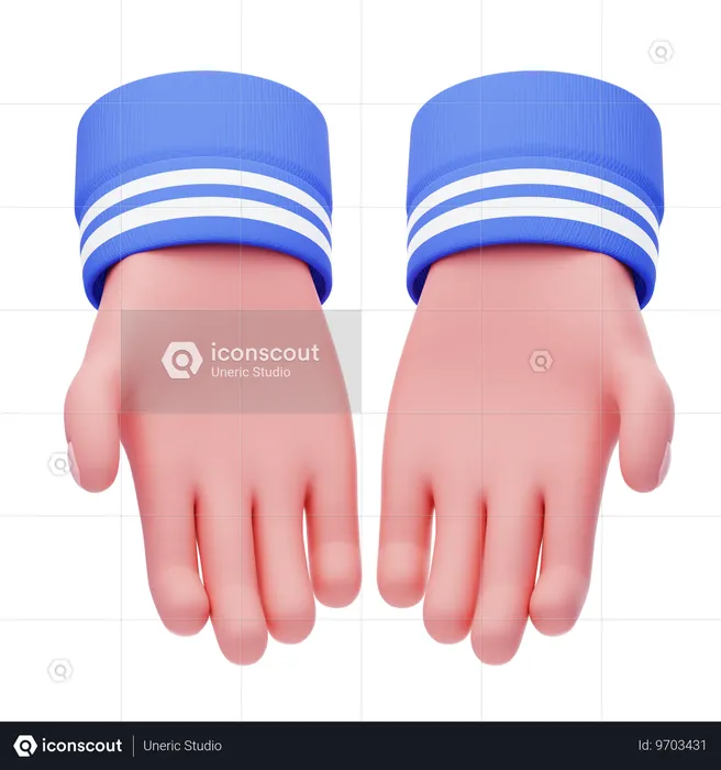 Give Hand Gesture  3D Icon