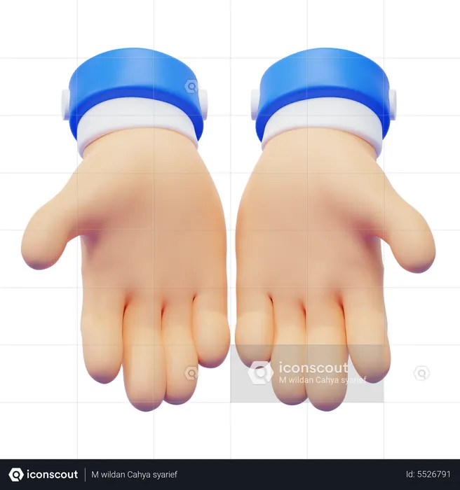 Give Hand Gesture  3D Icon