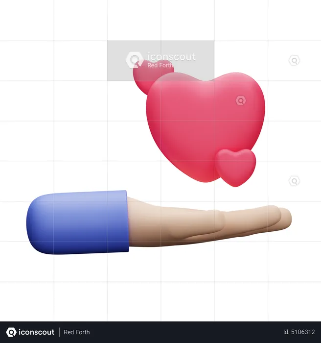 Give Love  3D Icon