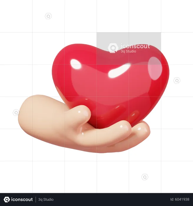 Give Love  3D Icon