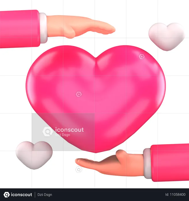 Give Love  3D Icon