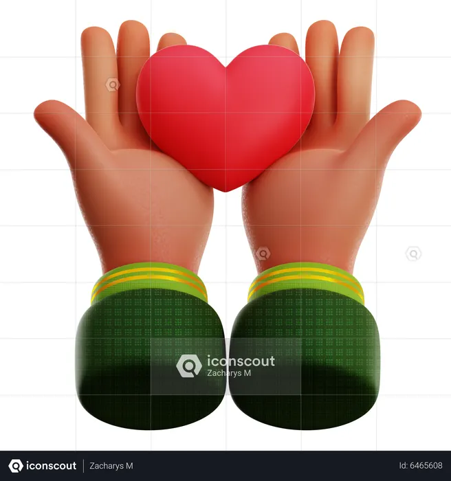 GIVE LOVE  3D Icon