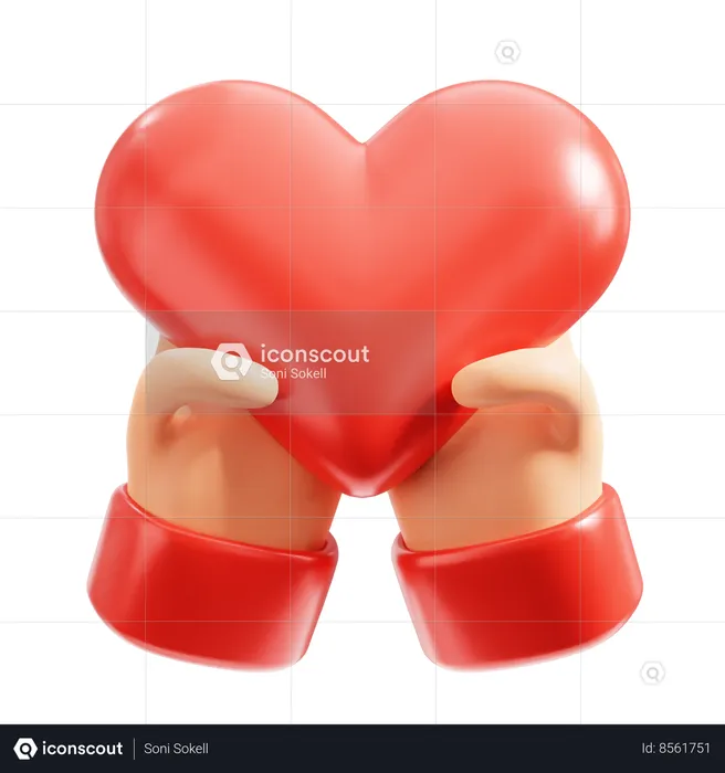 Give Love  3D Icon