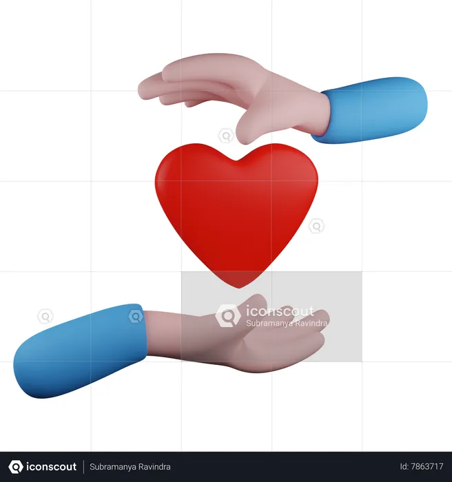 Give love  3D Icon