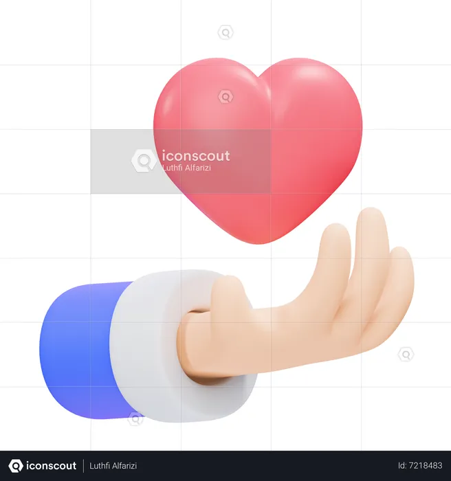 Give Love Gesture  3D Icon