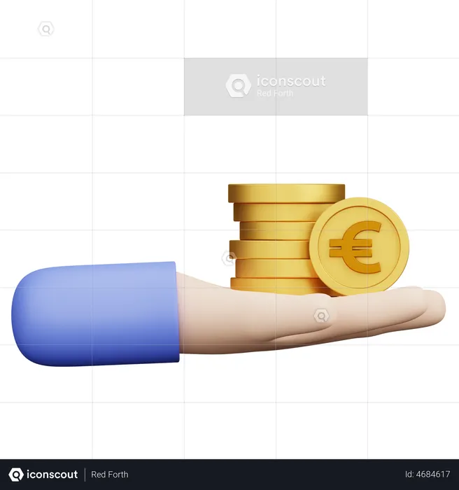 Give Money  3D Illustration