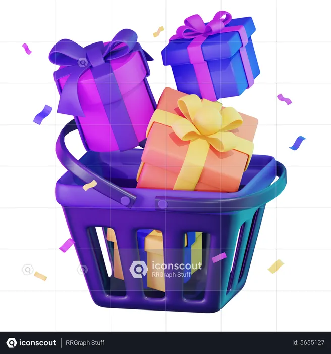Giveaway Basket  3D Icon