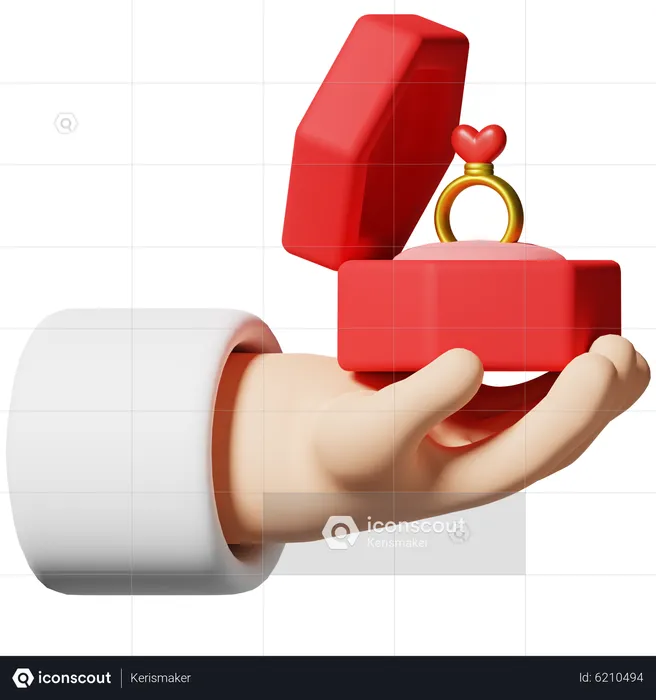 Giving a Ring  3D Icon