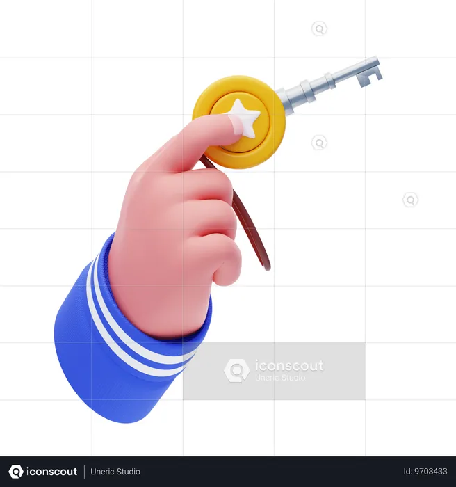 Giving Access Hand Gesture  3D Icon