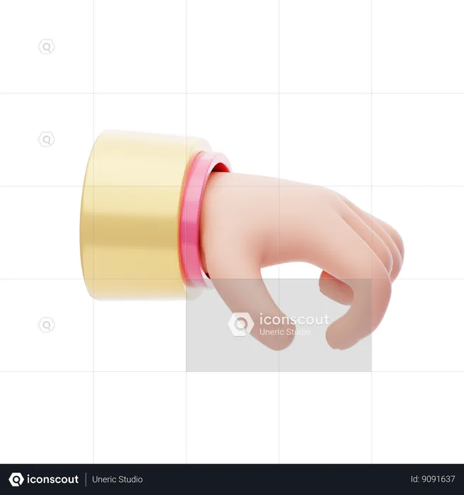 Giving Hand Gesture  3D Icon