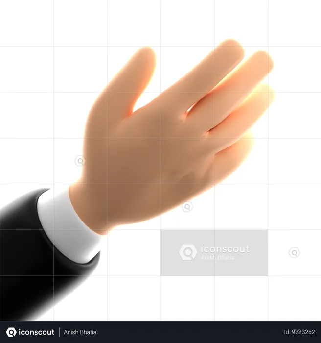 Giving Hand Gesture  3D Icon