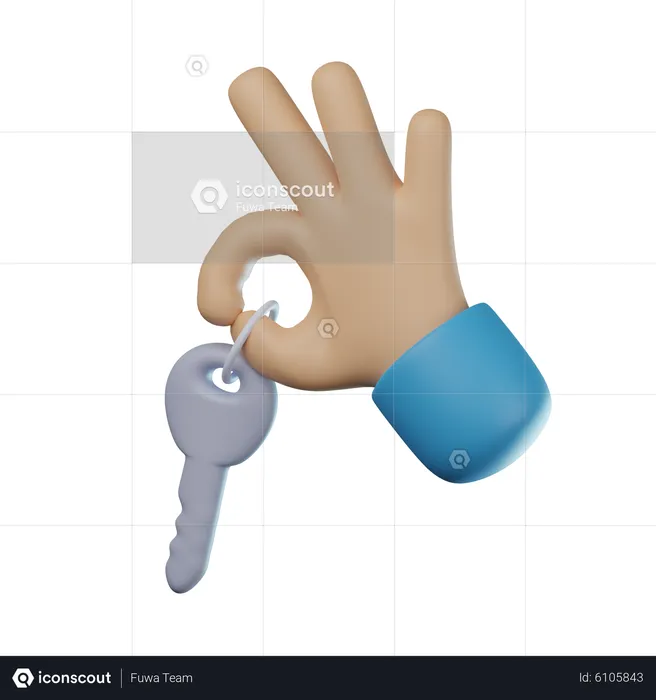 Giving Key  3D Icon