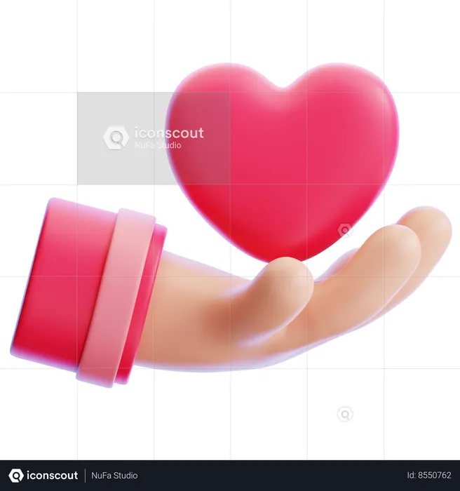 Giving Love  3D Icon