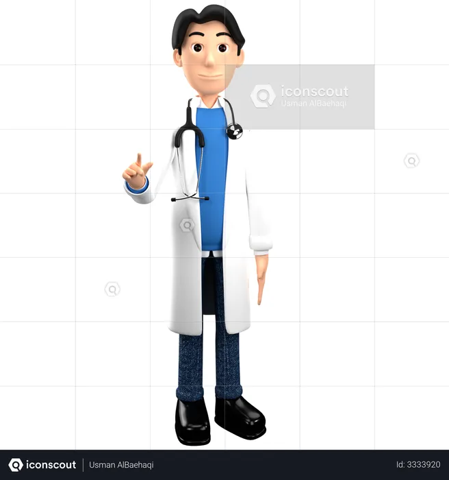 Giving Medical Advise  3D Illustration