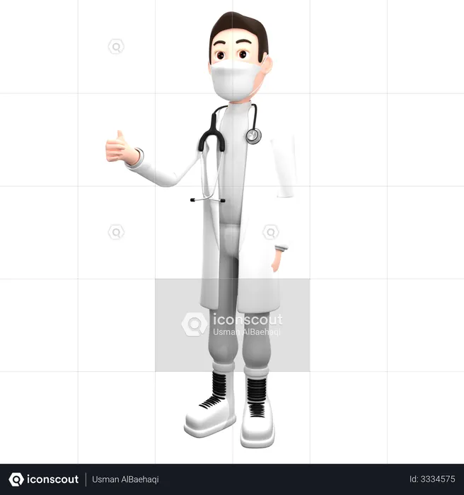 Giving Medical Medical Advise  3D Illustration