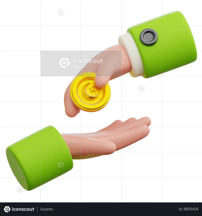 Giving money  3D Icon