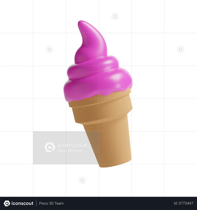 Glace  3D Illustration