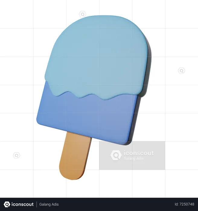 Glace à l'eau  3D Icon