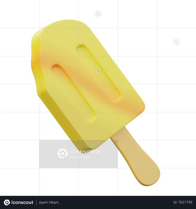 Glace à l'eau  3D Icon