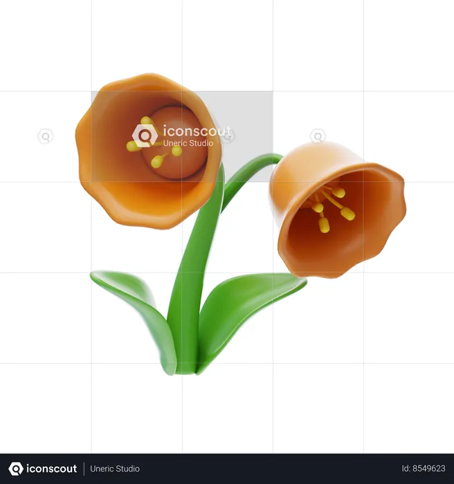 Gladiolus  3D Icon