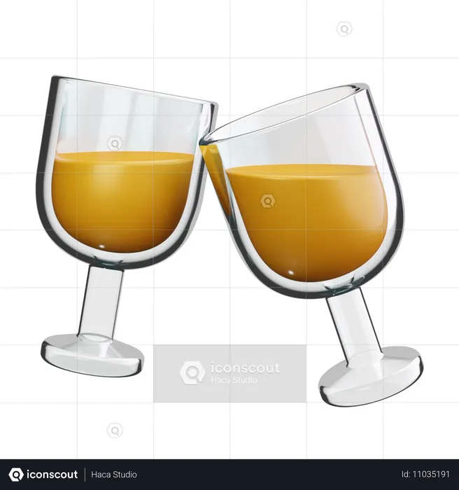 Glas  3D Icon