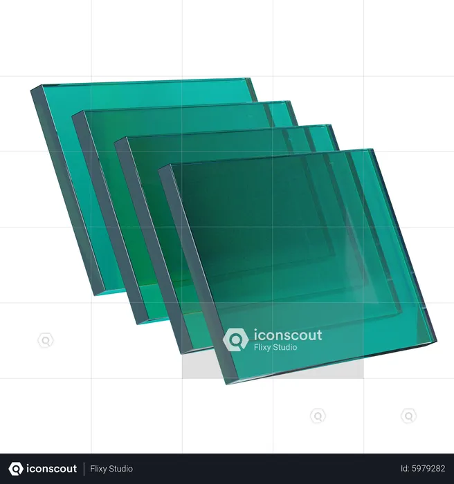 Glass  3D Icon