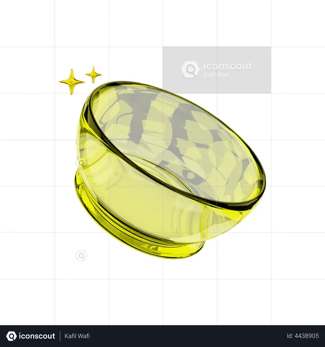 Glass Bowl  3D Illustration