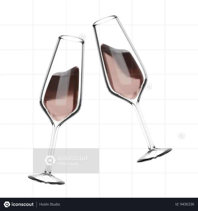 Glass Cheers  3D Icon