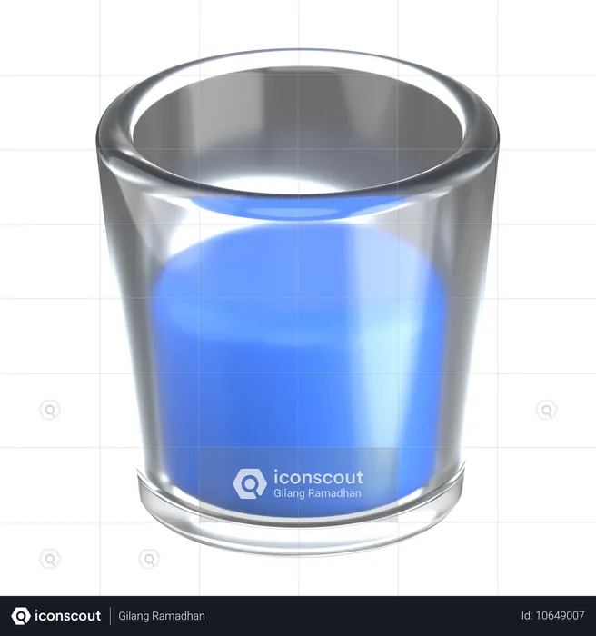 Glass of Water  3D Icon