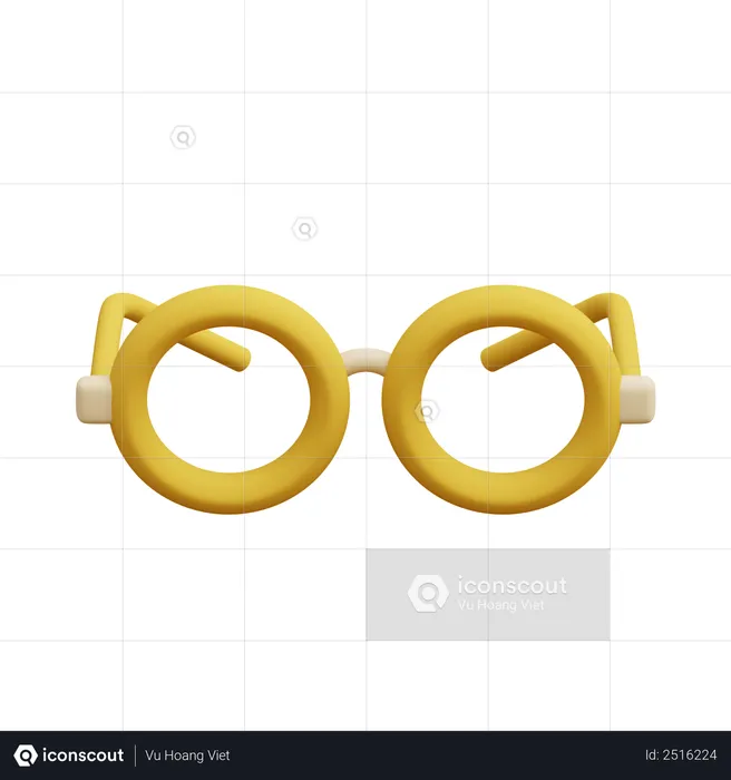 Glasses  3D Illustration