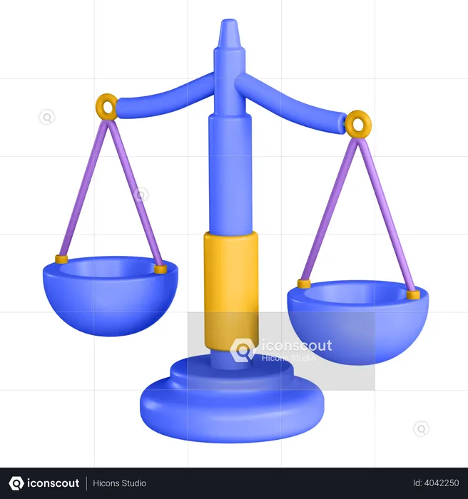 Gleichgewicht  3D Illustration