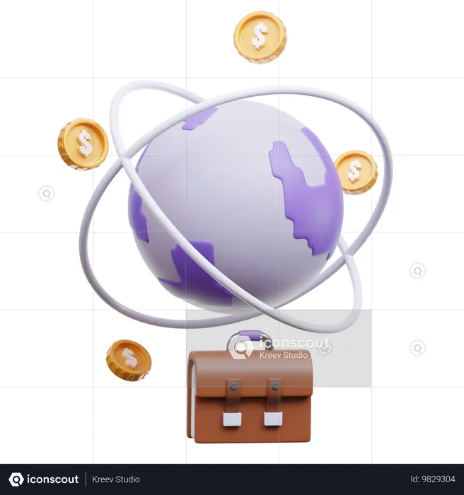 Global Business  3D Icon