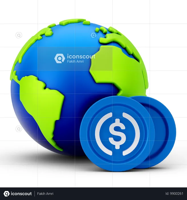 Global business  3D Icon