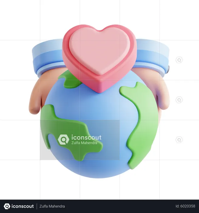 Global Charity  3D Icon