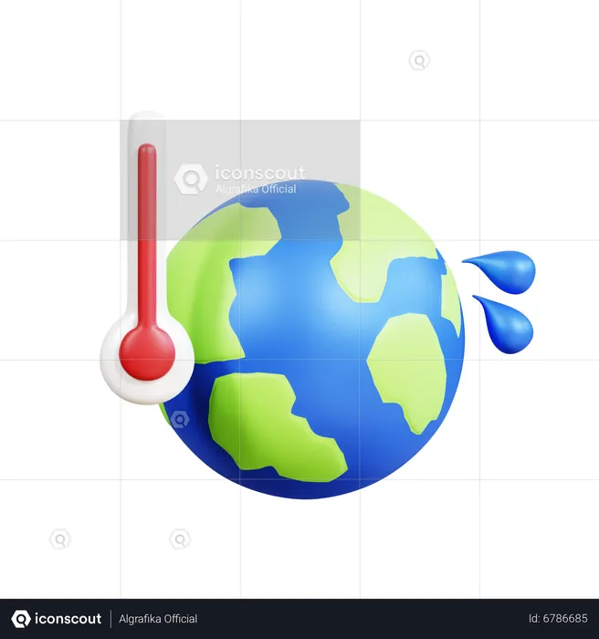 Global Climate Change  3D Icon