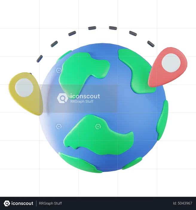 Global Communication  3D Icon