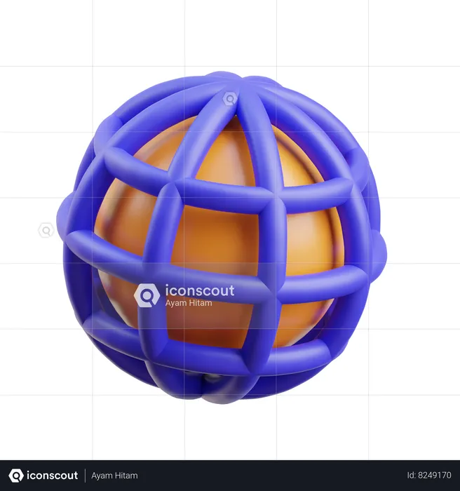 Global Connection  3D Icon