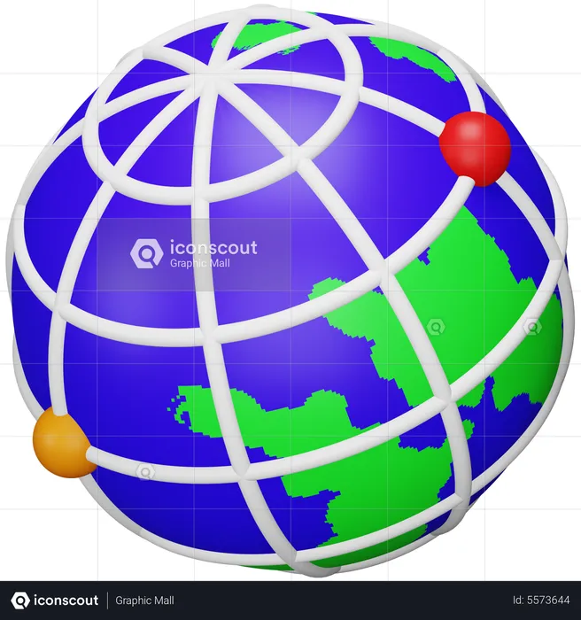 Global Connection  3D Icon