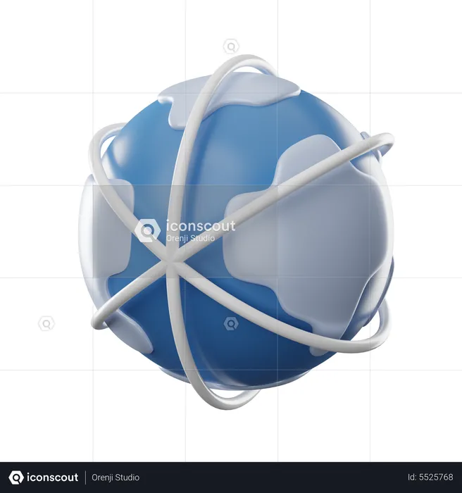 Global Connections  3D Icon