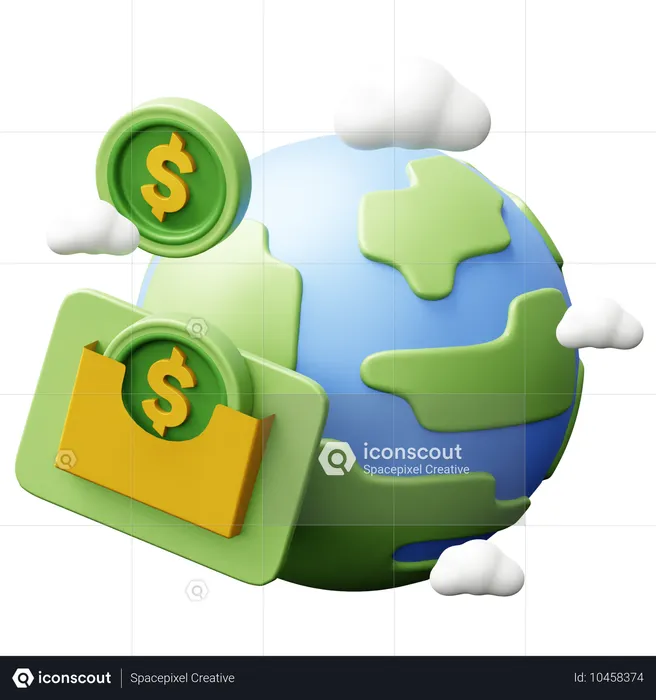 Global Currency  3D Icon