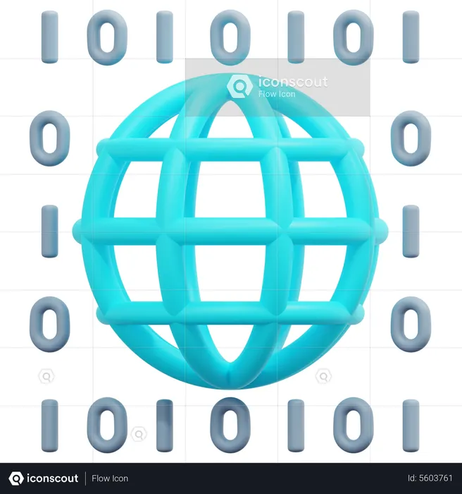 Global Data  3D Icon