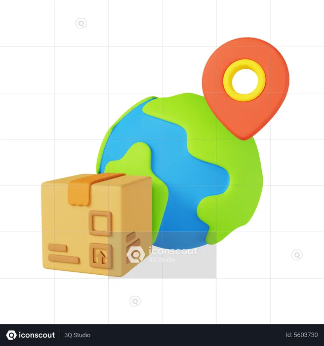 Global Delivery  3D Icon