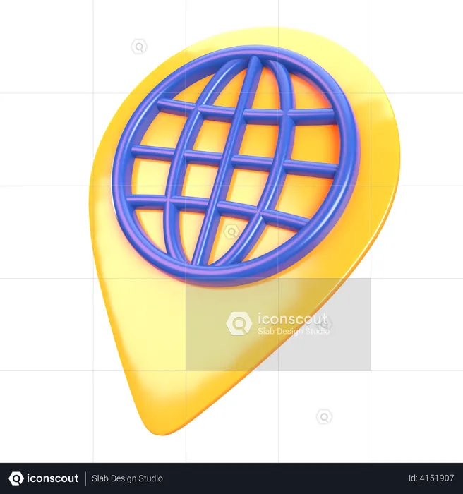 Global Delivery Location  3D Illustration