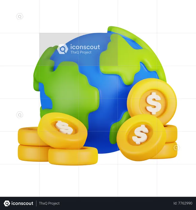 Global Economy  3D Icon