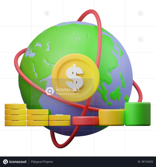 Global Economy  3D Illustration