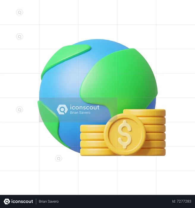 Global Economy  3D Icon