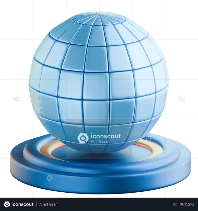 Globe terrestre  3D Icon