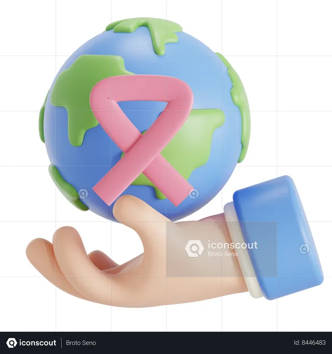 Global help  3D Icon